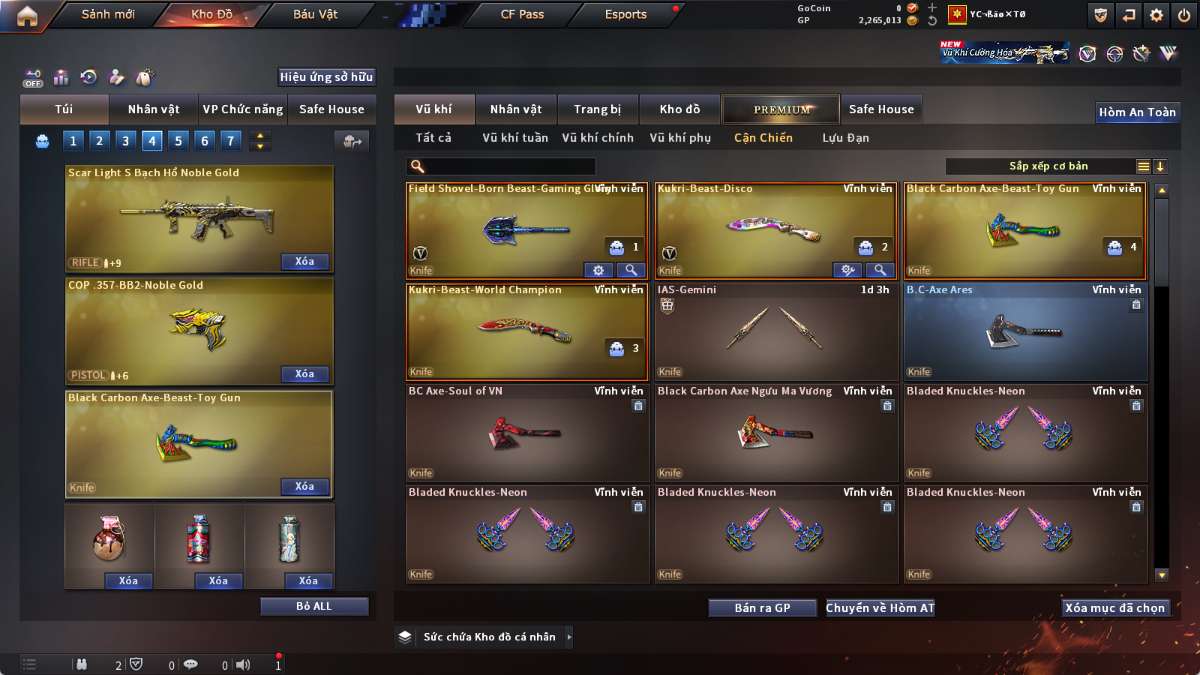 shop acc cf uy tin gia re